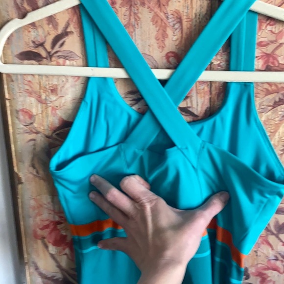 ADIDAS CLIMALITE STRETCH RETRO TEAL YOGA WORKOUT TANK TOP XS - Picture 11 of 15